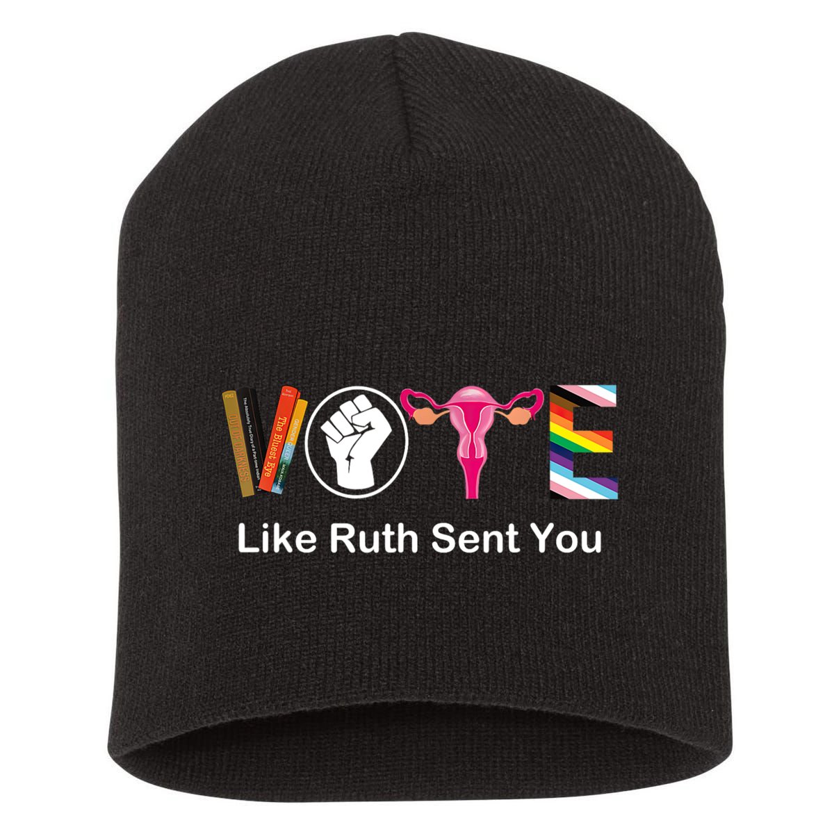 Vote Like Ruth Sent You Feminist Short Acrylic Beanie