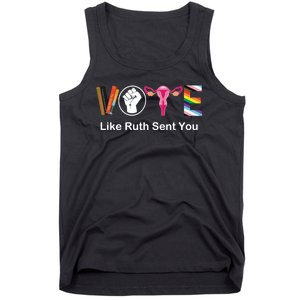 Vote Like Ruth Sent You Uterus Feminist Lgbt Tank Top