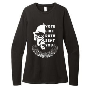 Vote Like Ruth Sent You Feminist Womens CVC Long Sleeve Shirt