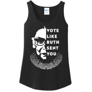 Vote Like Ruth Sent You Feminist Ladies Essential Tank