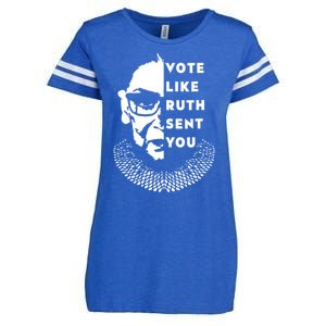 Vote Like Ruth Sent You Feminist Enza Ladies Jersey Football T-Shirt