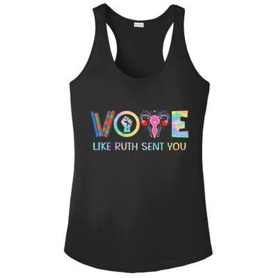 Vote Like Ruth Sent You T Election 2024 Ruth Bader Ladies PosiCharge Competitor Racerback Tank