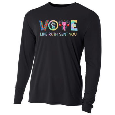 Vote Like Ruth Sent You T Election 2024 Ruth Bader Cooling Performance Long Sleeve Crew