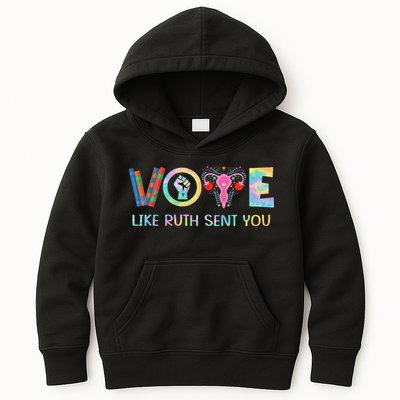 Vote Like Ruth Sent You T Election 2024 Ruth Bader Kids Hoodie