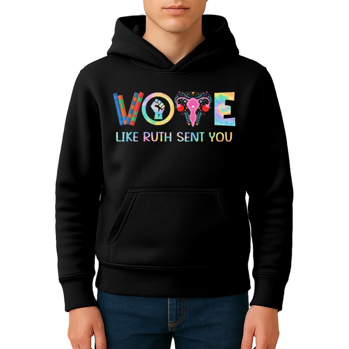 Vote Like Ruth Sent You T Election 2024 Ruth Bader Kids Hoodie