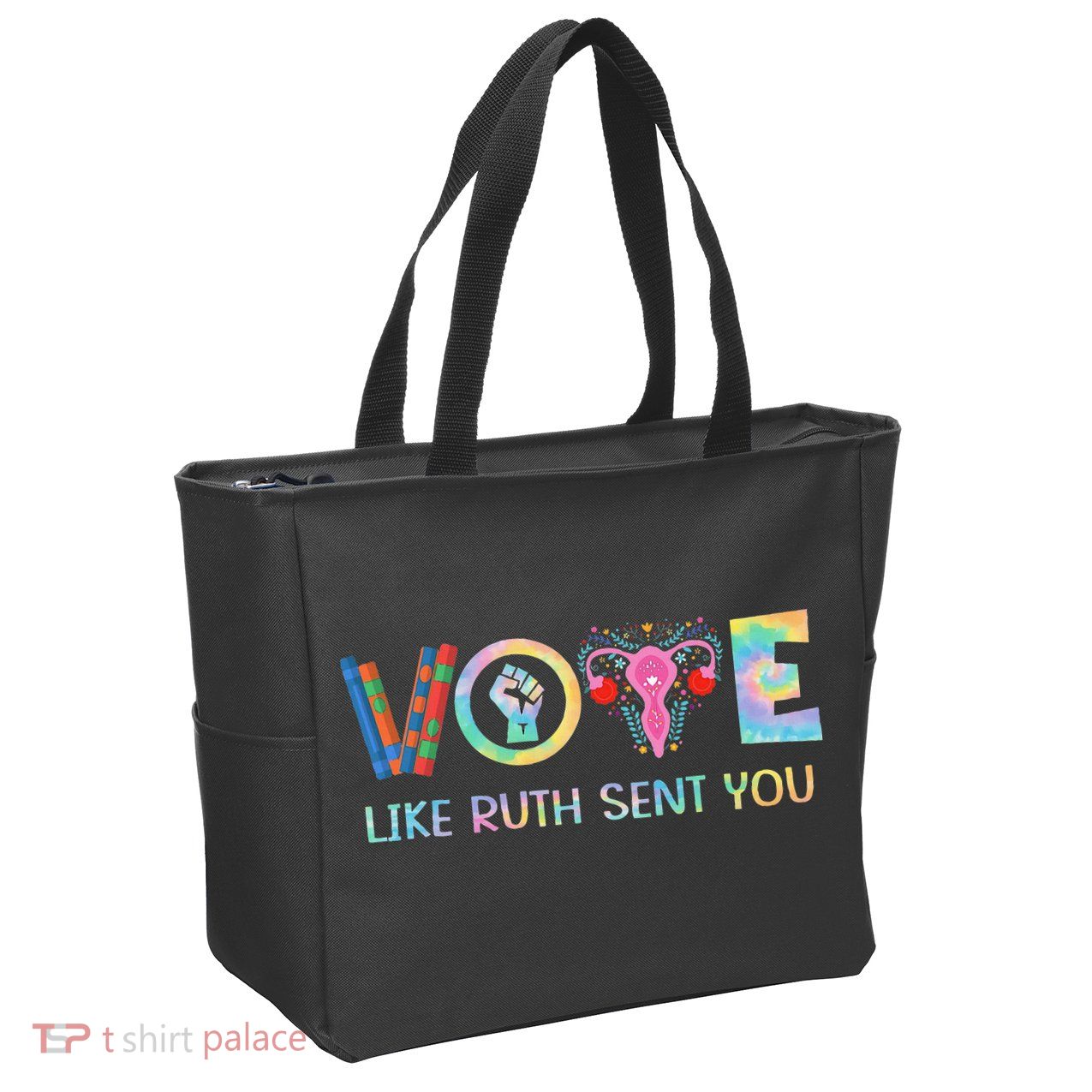 Vote Like Ruth Sent You T Election 2024 Ruth Bader Zip Tote Bag