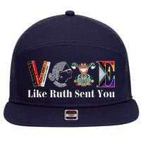 Vote Like Ruth Sent You 7 Panel Mesh Trucker Snapback Hat
