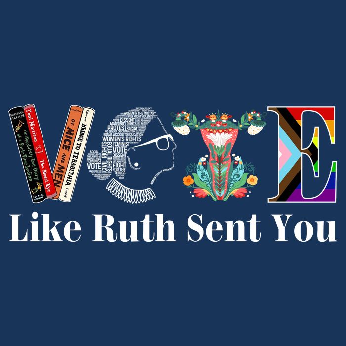 Vote Like Ruth Sent You 7 Panel Mesh Trucker Snapback Hat