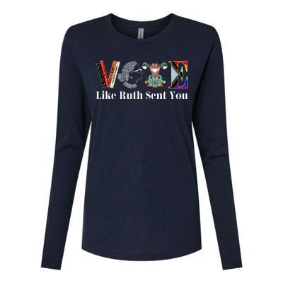 Vote Like Ruth Sent You Womens Cotton Relaxed Long Sleeve T-Shirt