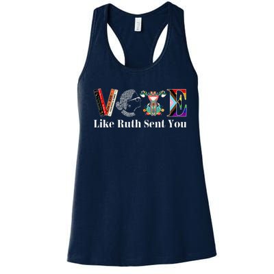 Vote Like Ruth Sent You Women's Racerback Tank