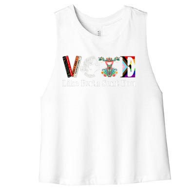 Vote Like Ruth Sent You Women's Racerback Cropped Tank