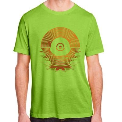 Vinyl Lp Records Gift Sunset Vinyl Gift Adult ChromaSoft Performance T-Shirt