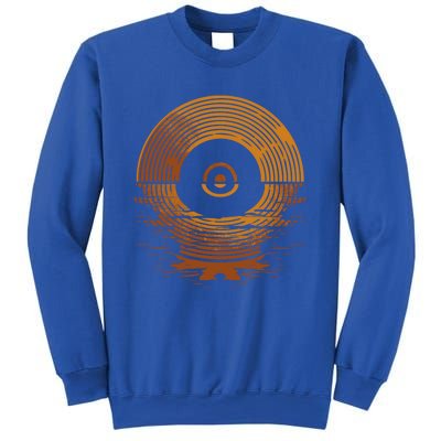 Vinyl Lp Records Gift Sunset Vinyl Gift Sweatshirt