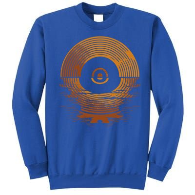 Vinyl Lp Records Gift Sunset Vinyl Gift Tall Sweatshirt