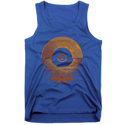 Vinyl Lp Records Gift Sunset Vinyl Gift Tank Top