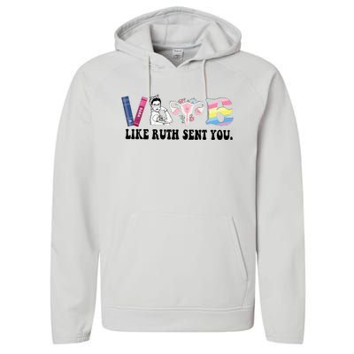 Vote Like Ruth Sent You Feminist Performance Fleece Hoodie