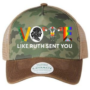 Vote Like Ruth Sent You Uterus Feminist Lgbt Legacy Tie Dye Trucker Hat