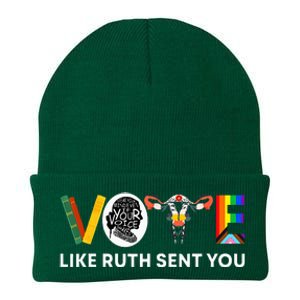 Vote Like Ruth Sent You Uterus Feminist Lgbt Knit Cap Winter Beanie