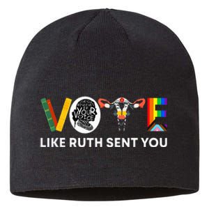 Vote Like Ruth Sent You Uterus Feminist Lgbt Sustainable Beanie