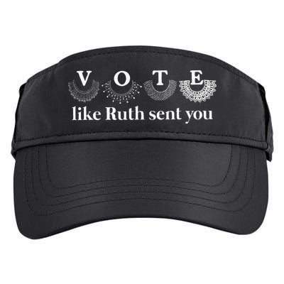 Vote Like Ruth Sent You Adult Drive Performance Visor