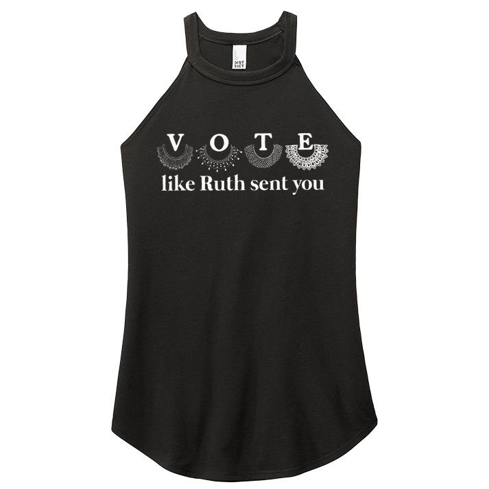 Vote Like Ruth Sent You Women's Perfect Tri Rocker Tank