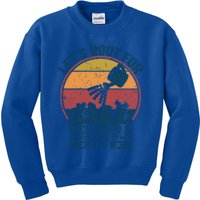 Vintage Let's Root For Each Other And Watch Each Other Grow Gift Kids Sweatshirt