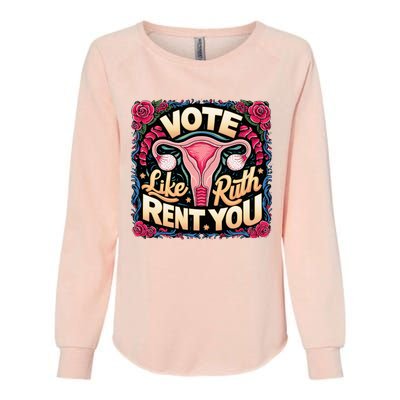 Vote Like Ruth Sent You Rbg Feminist Voting Womens California Wash Sweatshirt