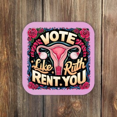 Vote Like Ruth Sent You Rbg Feminist Voting Coaster