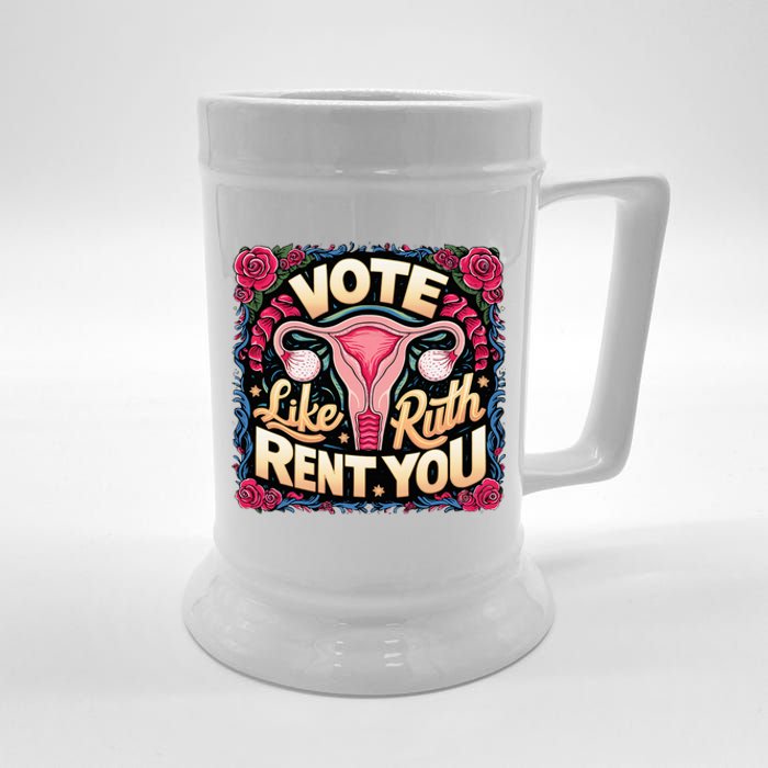 Vote Like Ruth Sent You Rbg Feminist Voting Beer Stein