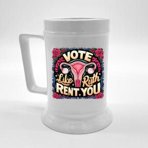 Vote Like Ruth Sent You Rbg Feminist Voting Beer Stein