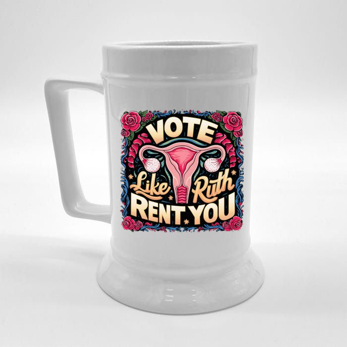 Vote Like Ruth Sent You Rbg Feminist Voting Beer Stein