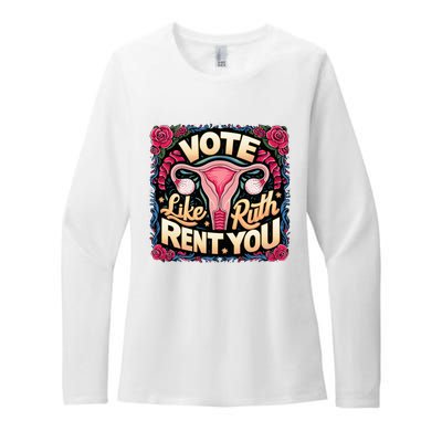 Vote Like Ruth Sent You Rbg Feminist Voting Womens CVC Long Sleeve Shirt