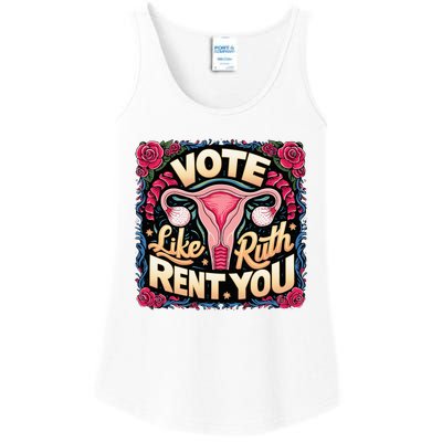 Vote Like Ruth Sent You Rbg Feminist Voting Ladies Essential Tank