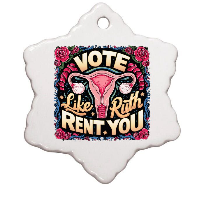 Vote Like Ruth Sent You Rbg Feminist Voting Ceramic Star Ornament