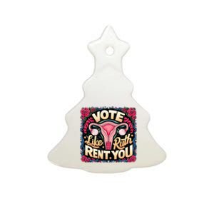 Vote Like Ruth Sent You Rbg Feminist Voting Ceramic Tree Ornament