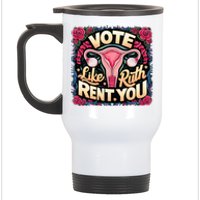 Vote Like Ruth Sent You Rbg Feminist Voting Stainless Steel Travel Mug