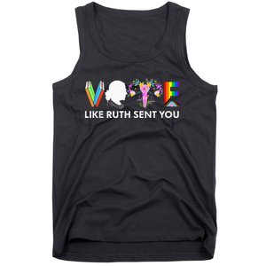 Vote Like Ruth Sent You Funny Uterus Feminist Lgbt Tank Top