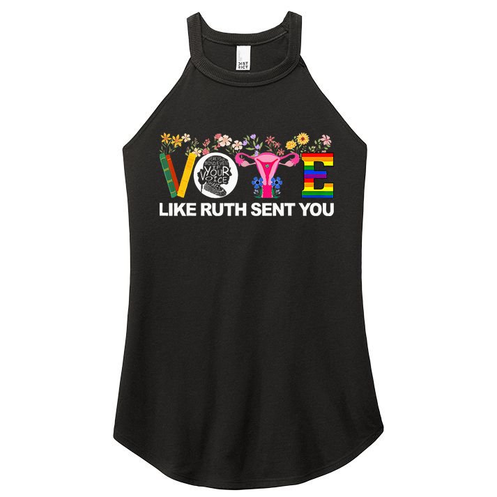 Vote Like Ruth Sent You Women's Perfect Tri Rocker Tank