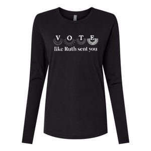 Vote Like Ruth Sent You Womens Cotton Relaxed Long Sleeve T-Shirt