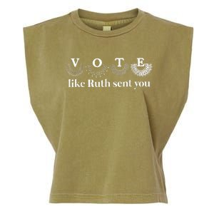 Vote Like Ruth Sent You Garment-Dyed Women's Muscle Tee