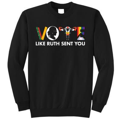 Vote Like Ruth Sent You Funny Uterus Feminist Lgbt Sweatshirt