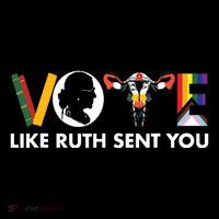Vote Like Ruth Sent You Funny Uterus Feminist Lgbt Flat Bill Trucker Hat