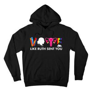 Vote Like Ruth Sent You Uterus Feminist Gifts Lgbt Tall Hoodie