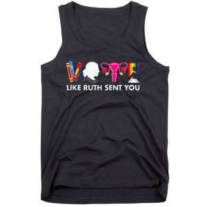 Vote Like Ruth Sent You Uterus Feminist Gifts Lgbt Tank Top