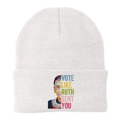 Vote Like Ruth Sent You Vintage Colorful Beanie