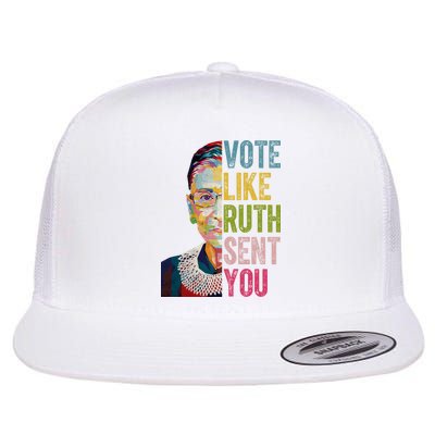 Vote Like Ruth Sent You Vintage Colorful Flatbill Hat