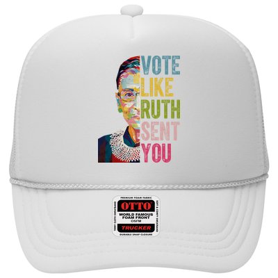 Vote Like Ruth Sent You Vintage Colorful Trucker Hat