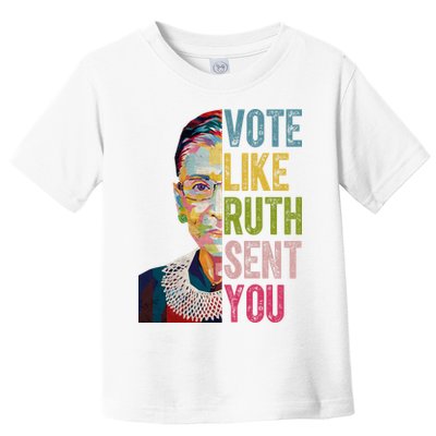 Vote Like Ruth Sent You Vintage Colorful Toddler T-Shirt