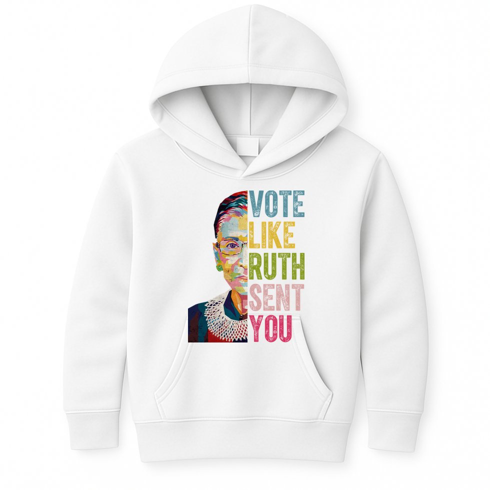 Vote Like Ruth Sent You Vintage Colorful Kids Hoodie