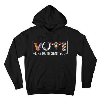 Vote Like Ruth Sent You Uterus Feminist Lgbt Hoodie